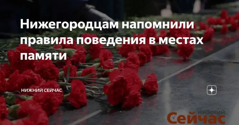 Полиция Нижегородской области напоминает правила поведения в местах памяти