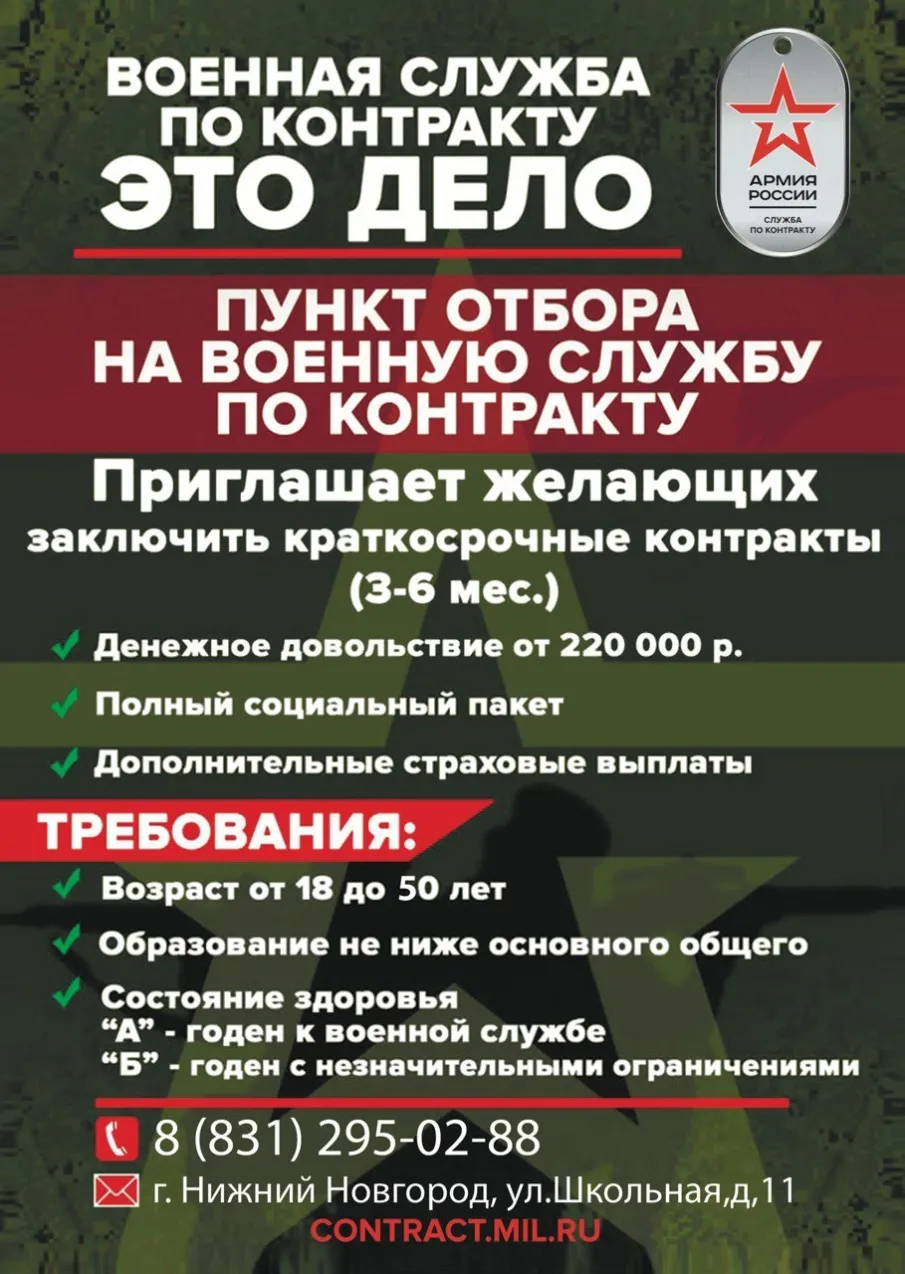 Военная служба по контракту