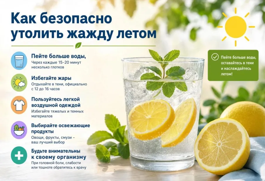 Осторожно, обезвоживание! Что и как часто лучше пить в жару